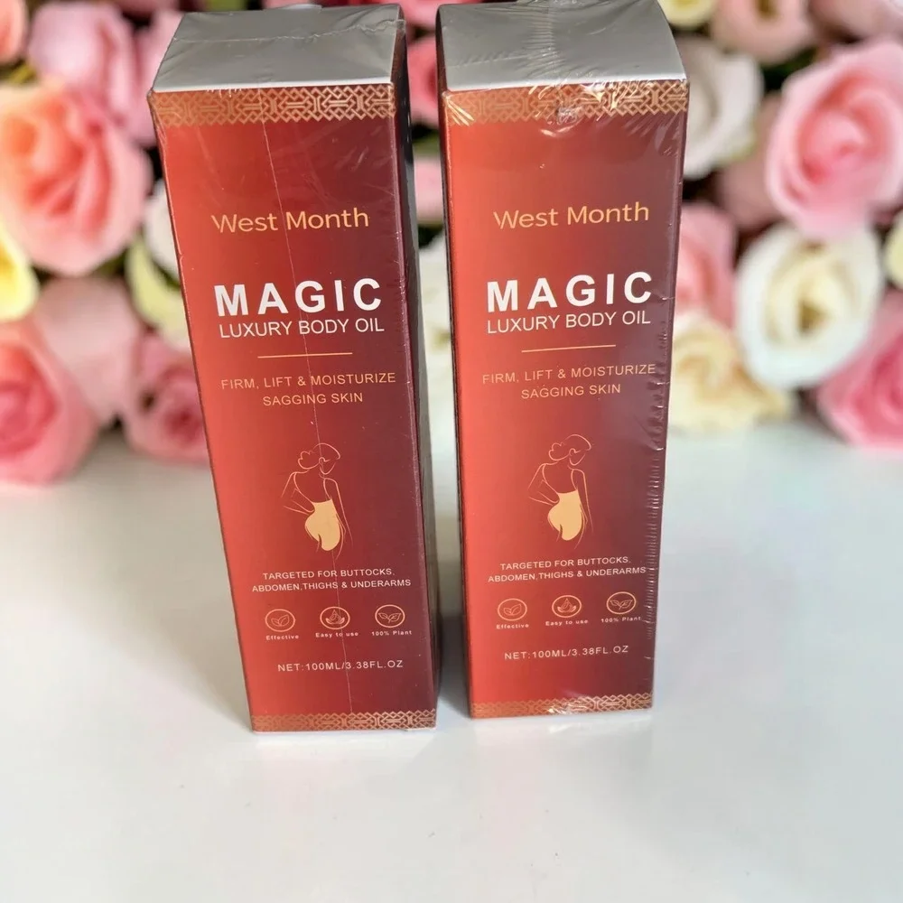 Magic Luxury Body Oil (2 Sealed Boxes) 3.38 Fl Oz‎ Ea for Targeting Sagging Skin